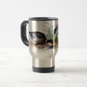 Mug De Voyage Dessin vintage des canards colverts (Devant gauche)