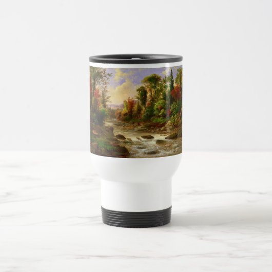 Mug De Voyage Destin de Robert Duncanson de rivière de forêt (Centre)