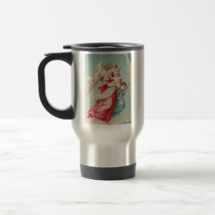 Mug De Voyage Deux anges portent un petit enfant