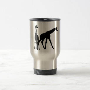MUG DE VOYAGE DEUX GIRAFES EN SILHOUETTE
