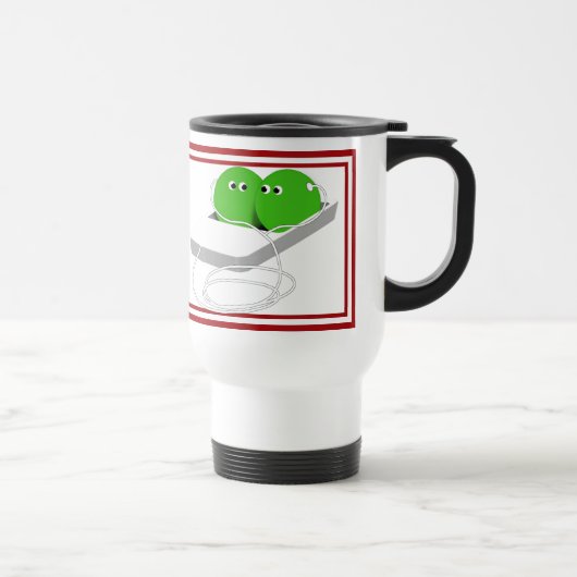 Mug De Voyage Deux petits pois dans un pois (Droite)