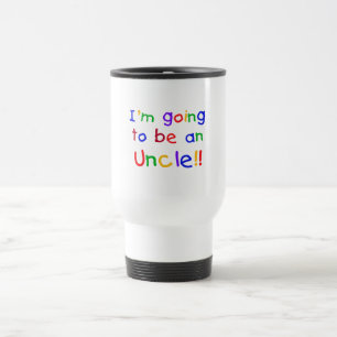 Mug De Voyage Devenir un oncle Couleurs primaires Texte