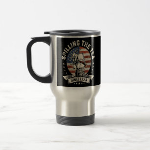 Mug De Voyage Déverser Le Thé Depuis 1773 4 juillet patriotique