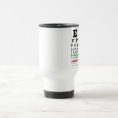 Mug De Voyage diagramme de vision d'oeil de Snellen pour (Centre)