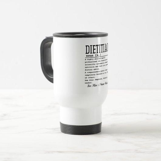 Mug De Voyage Diététiste (Devant gauche)