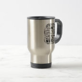 Mug De Voyage Dieu a fait une infirmière (Devant droit)