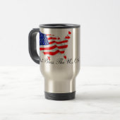 Mug De Voyage Dieu bénissent les Etats-Unis (Devant gauche)