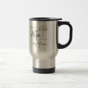 Mug De Voyage Dieu de l'Espoir Vous Remplir de Joie et de Paix