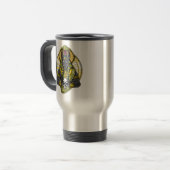 Mug De Voyage Dieu loup égyptien d'Anubis (Devant gauche)