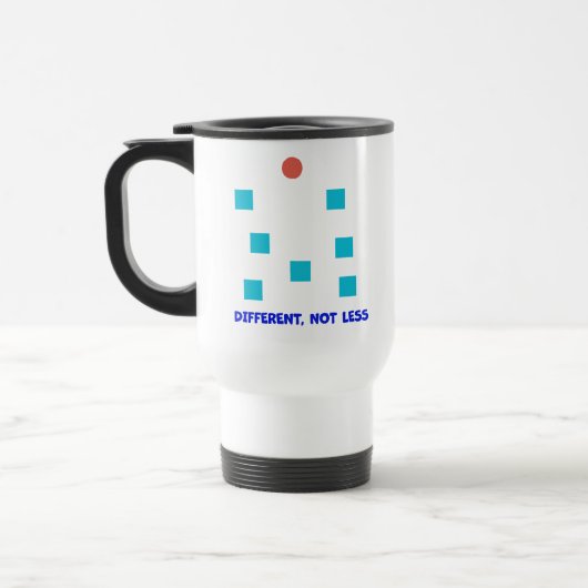 Mug De Voyage Différent, pas moins Illustration de formes inclu (Gauche)