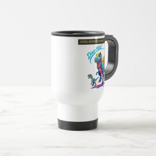 Mug De Voyage Dino puissant (Devant droit)