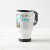 Mug De Voyage Dinosaure de lapin de Pâques (Devant droit)