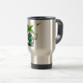 Mug De Voyage dinosaure mignon et drôle (Devant droit)