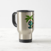 Mug De Voyage dinosaure mignon et drôle (Devant gauche)
