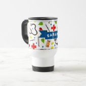 Mug De Voyage Diplôme d'infirmière diplômée (Devant gauche)