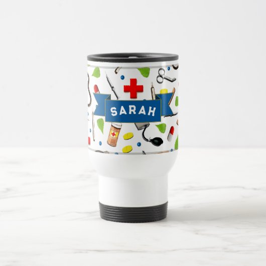 Mug De Voyage Diplôme d'infirmière diplômée (Centre)