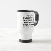 Mug De Voyage Dire drôle (Devant droit)