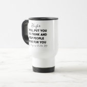 Mug De Voyage Dire drôle (Devant gauche)