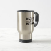 Mug De Voyage Discipline bat Motivation - Inspiration (Devant droit)