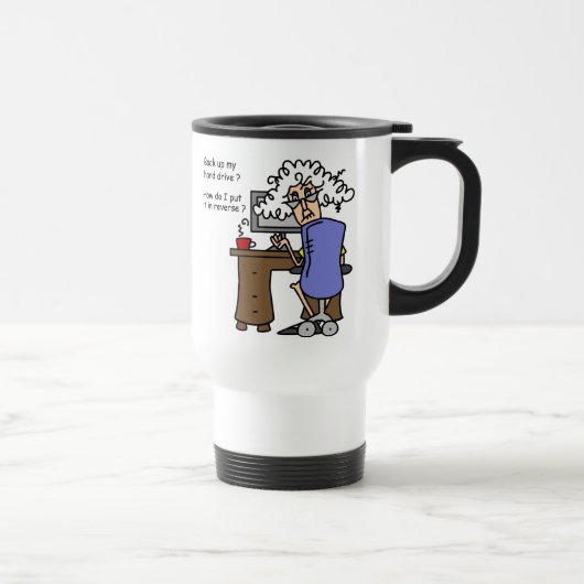 Mug De Voyage Disque Dur Sauvegarde Humoristique (Droite)