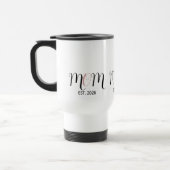 Mug De Voyage DMom Established Black Pink Script New Mom Gift (Gauche)