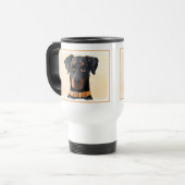 Mug De Voyage Doberman Pinscher Peinture non découpée Art origin (Devant gauche)