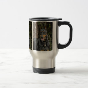 Mug De Voyage Dobermann dans la forêt