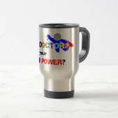 Mug De Voyage Docteur en super-héros (Devant droit)