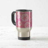 Mug De Voyage Dollar de sable blanc et rose (Devant gauche)