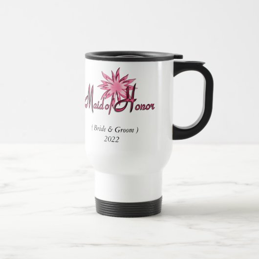 Mug De Voyage Domestique de rose d'honneur (Droite)
