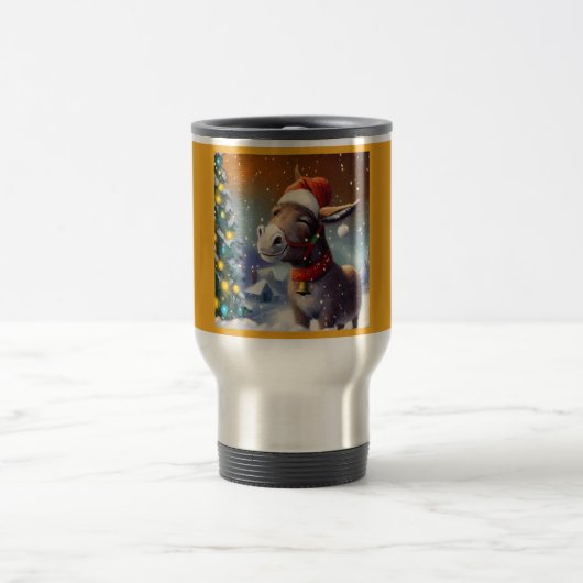 Mug De Voyage Donkey de Noël 1 (Centre)