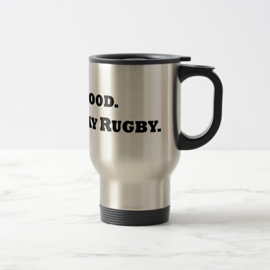 Mug De Voyage Donnez le sang. Jouez au rugby (Droit)