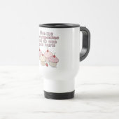 Mug De Voyage Donnez-moi les petits gâteaux (Devant droit)