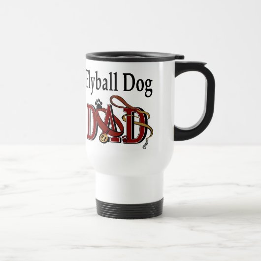 Mug De Voyage Dons de chien de volley-ball (Droite)