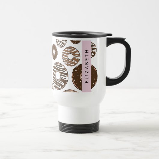 Mug De Voyage Donuts Au Chocolat, Donuts Au Caramel, Glace, Votr (Droite)