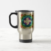 Mug De Voyage Doodle à fleurs arc-en-ciel (Gauche)