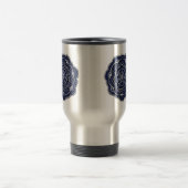 Mug De Voyage Doodle gris Crochet bleu (Centre)