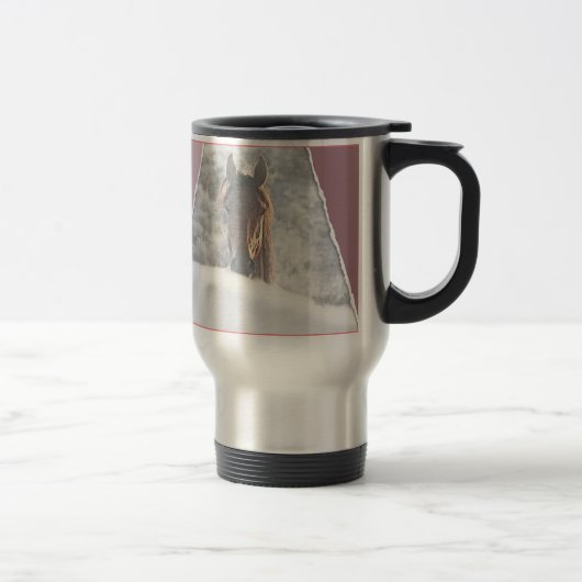 Mug De Voyage Doux cheval sauvage bang (Droit)
