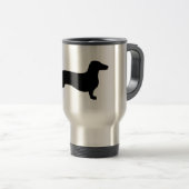 Mug De Voyage Doxie noir (Devant droit)