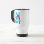 Mug De Voyage Dr Seuss | Chat dans le logo du Casquette (Devant gauche)