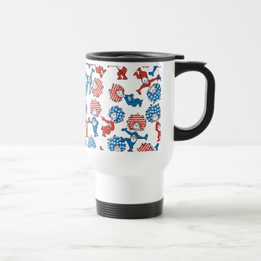 Mug De Voyage Dr Seuss | Chose Une Chose Deux Motifs du drapeau (Droite)