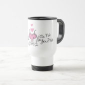 Mug De Voyage Dr. Seuss Valentine | Un poisson deux poissons (Devant droit)
