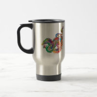 Dragon tribal coloré