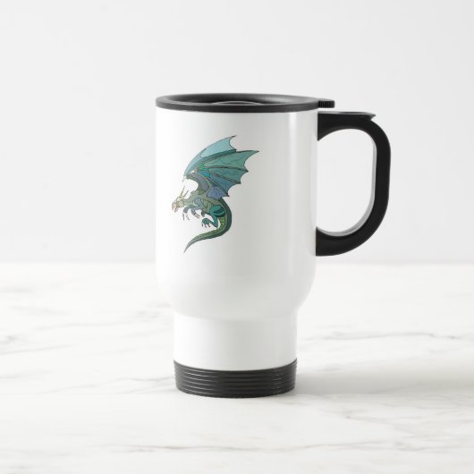 Mug De Voyage dragon vert frais et tendance (Droite)