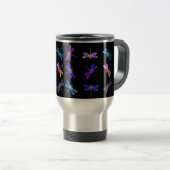 Mug De Voyage Dragonflies colorées (Devant droit)