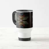 Mug De Voyage Dragonfly Abstrait (Devant gauche)