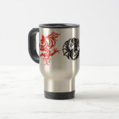 Mug De Voyage dragons tribaux (Devant gauche)