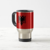 Mug De Voyage Drapeau albanais (Devant gauche)