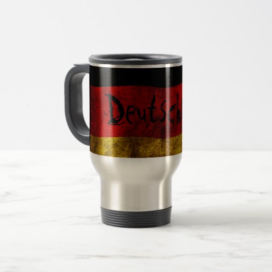 Mug De Voyage drapeau allemand - Vintage... (Devant gauche)