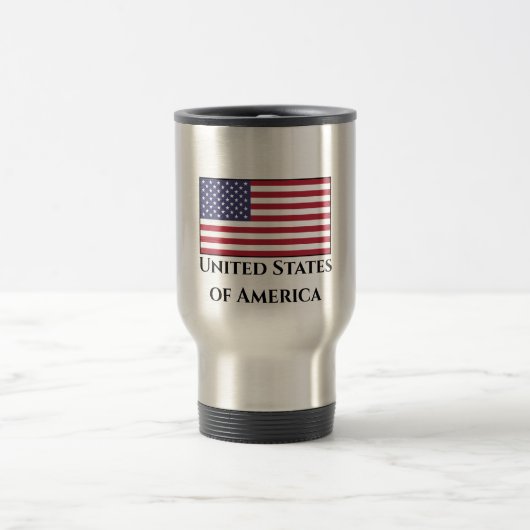 Mug De Voyage Drapeau américain (Centre)